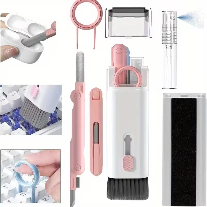 Keycap Puller Ring - 7 In 1 Earphone Cleaner Brush