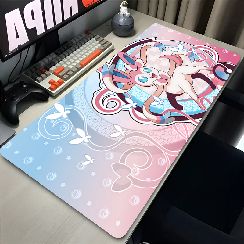 Gaming Keyboard Nearby - Large Pink Cute Mousepad XXL Gaming