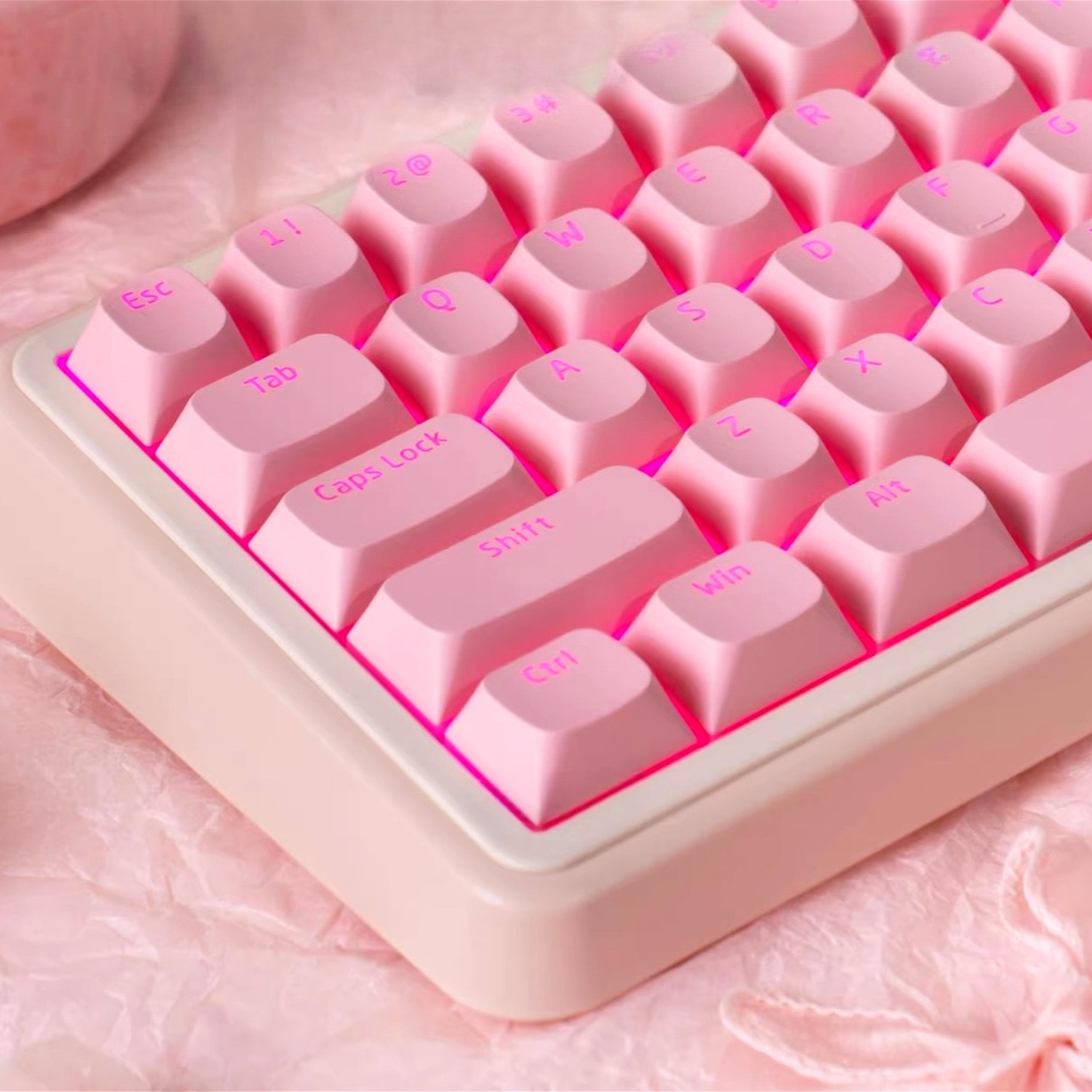 OEM Simple Pink Pudding Charac - огляд і ціна Keyboard Gaming Transparent