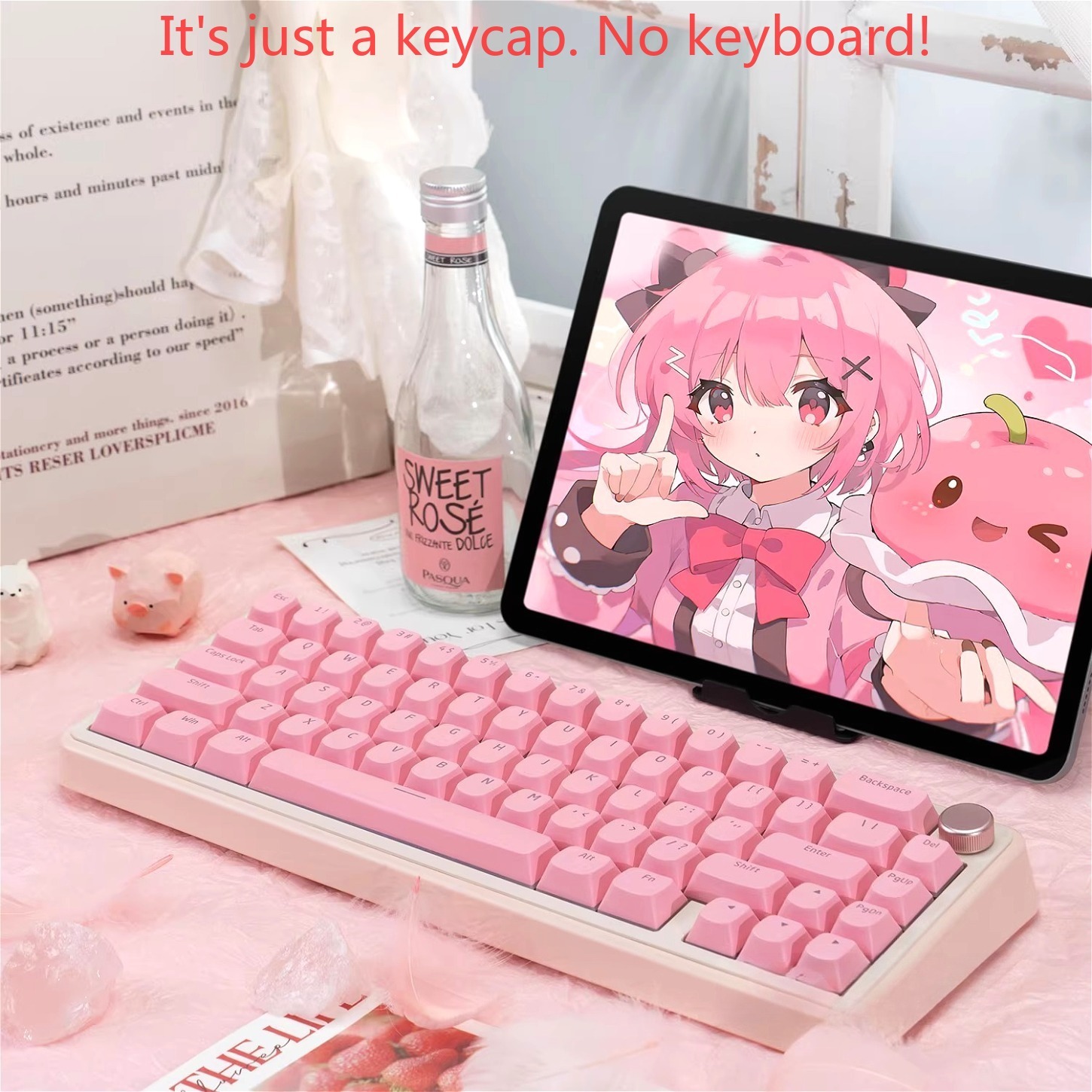 OEM Simple Pink Pudding Charac - огляд і ціна Keyboard Gaming Transparent