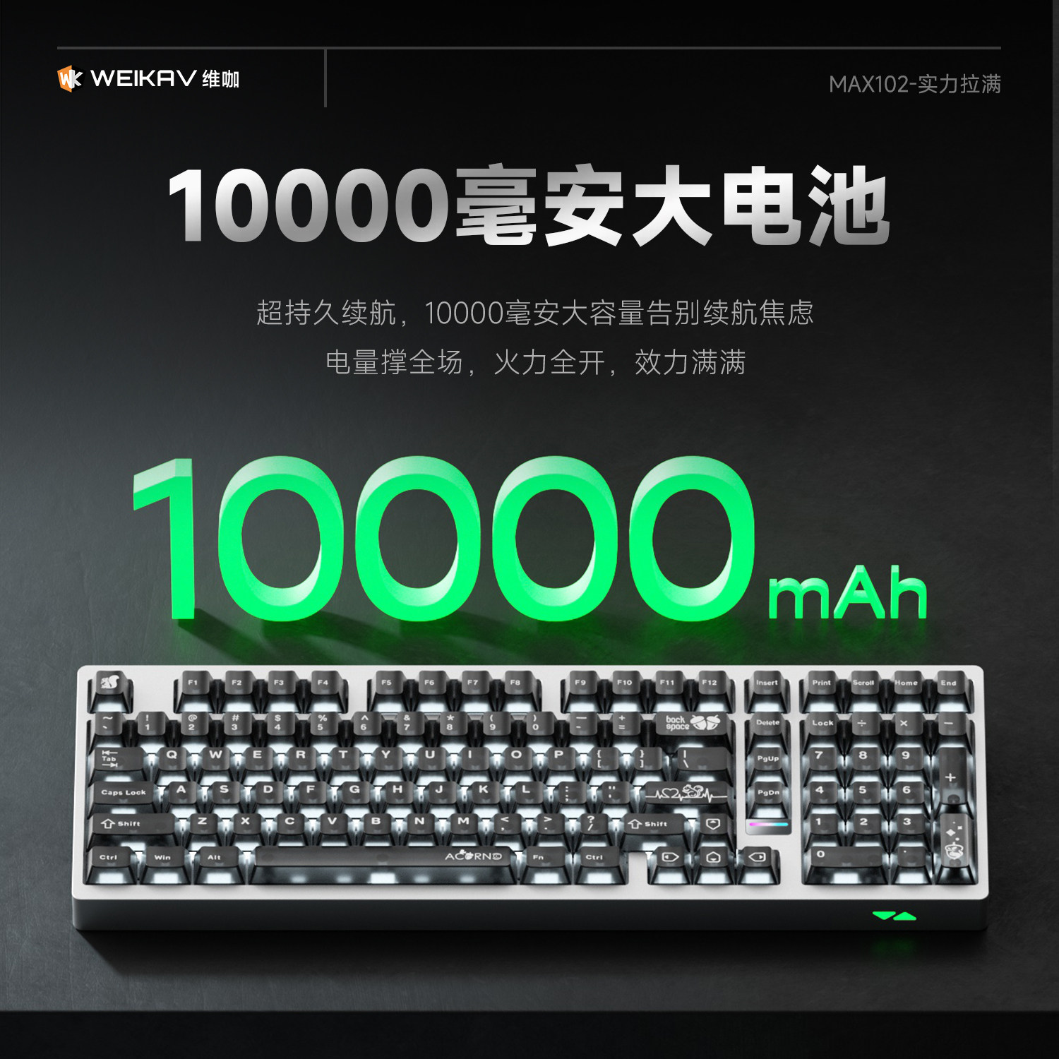 Weika Max102 Aluminum Case Wir - огляд і ціна Gaming Keyboard Nearby