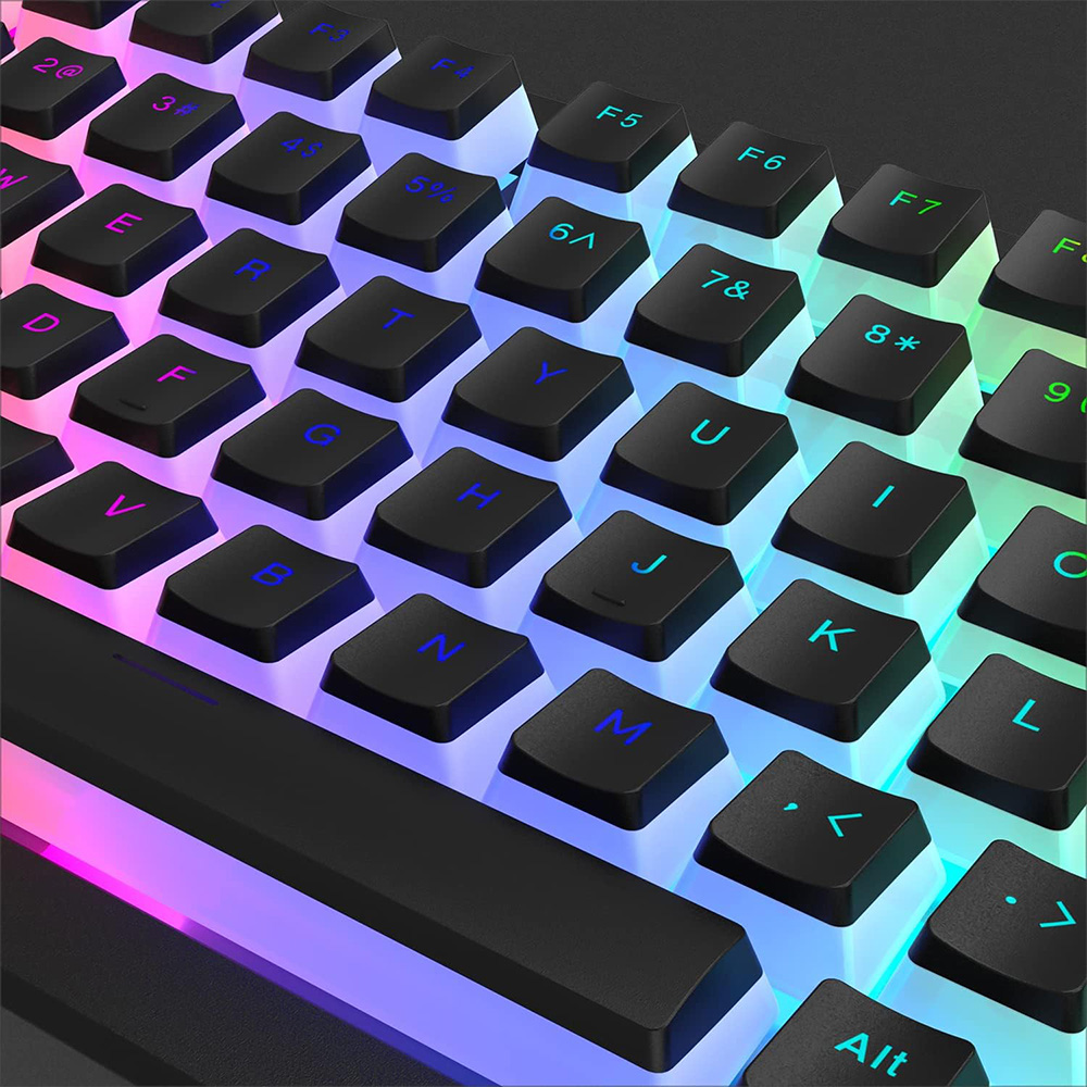 129 Keys Pudding Keycaps PBT D - огляд і ціна Gaming Keyboard No Rgb