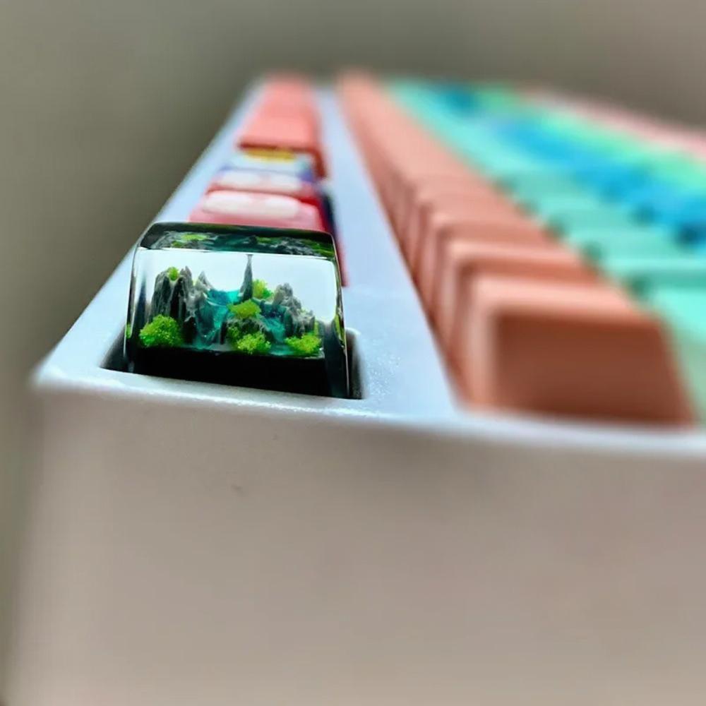 Mountain and Sea Keycaps Artis - огляд і ціна Gaming Keyboard No Rgb