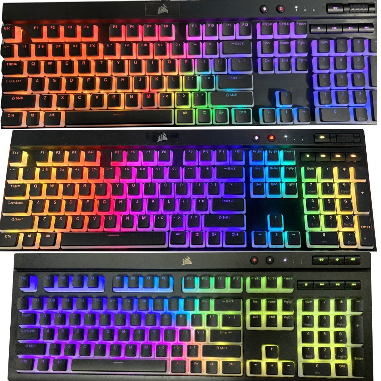 Translucent Corsair Pudding Ke - огляд і ціна Gaming Keyboard Corsair