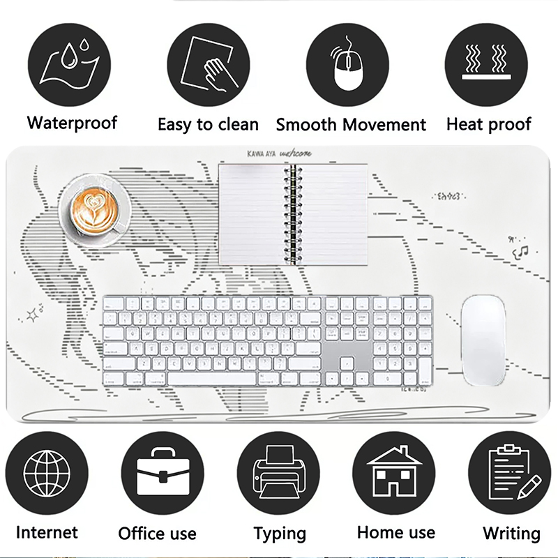 1Pcs Leather Mouse Pad Anime A - огляд і ціна Gaming Keyboard Nearby
